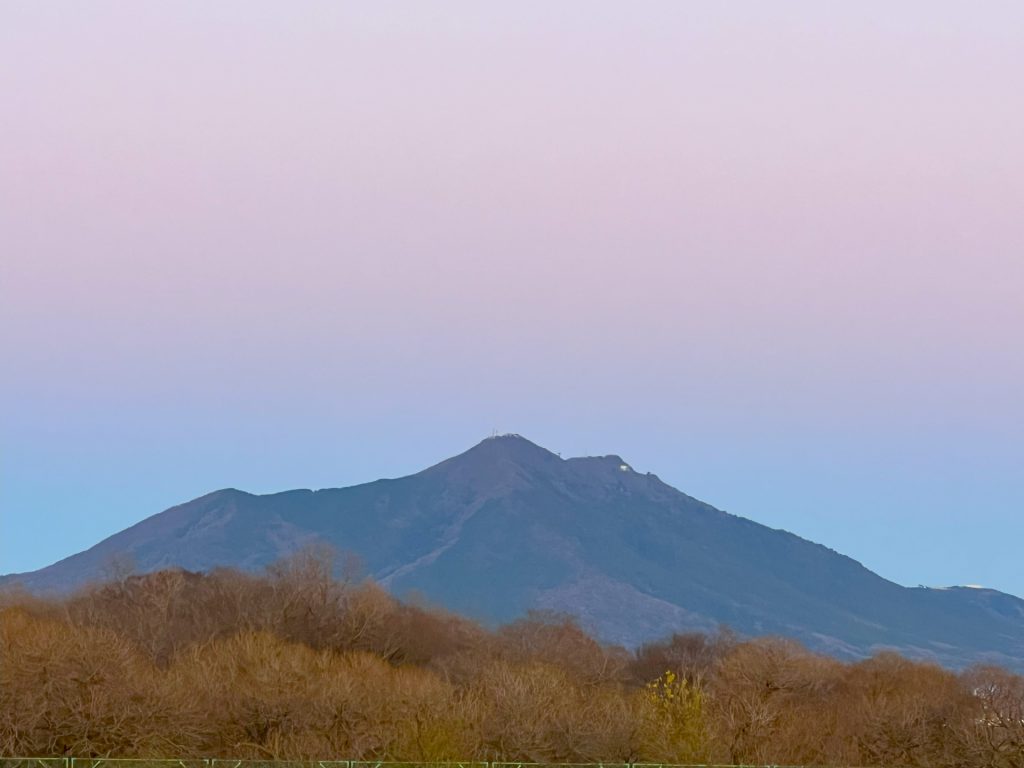 筑波山 夕焼け