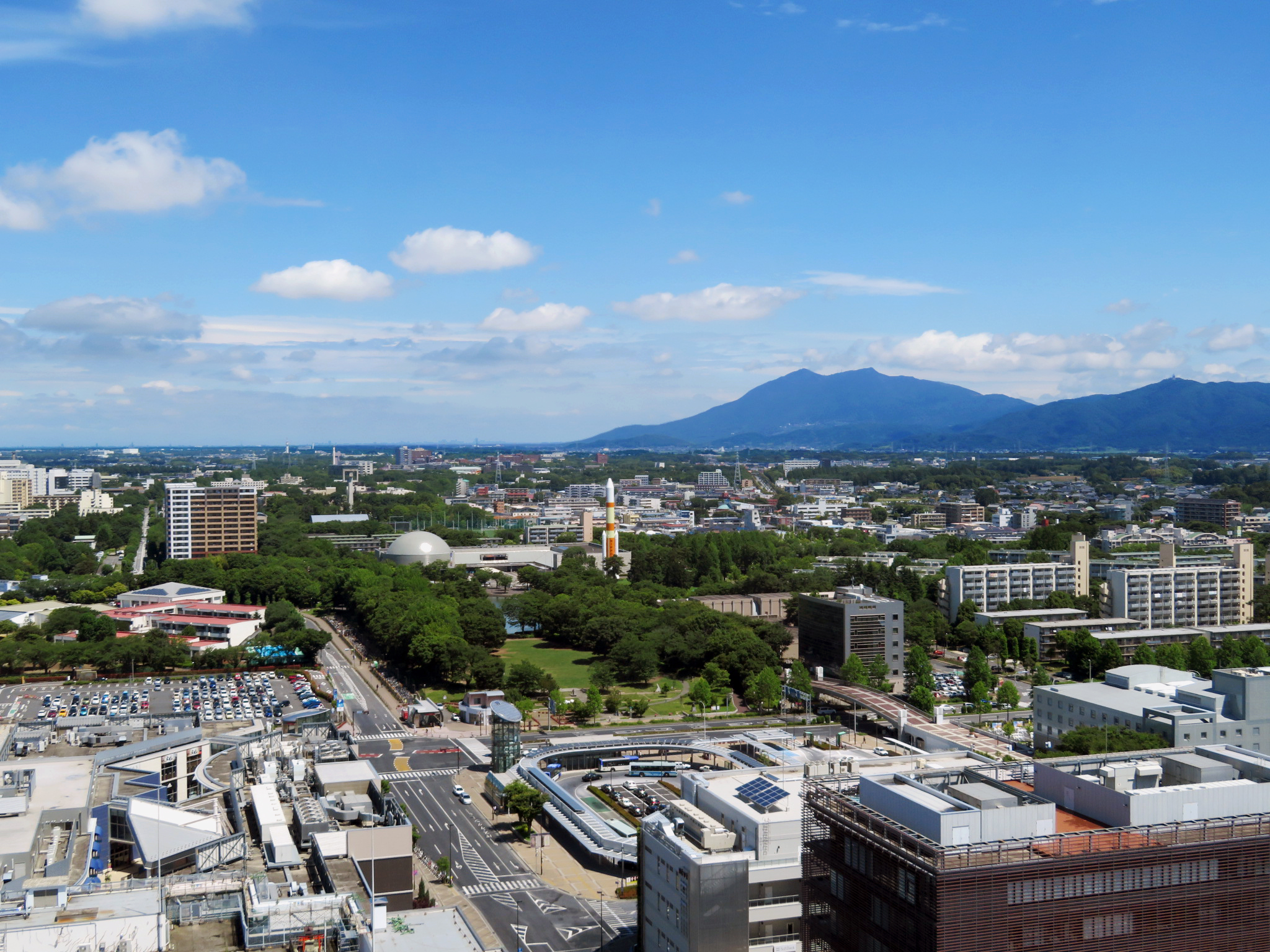 つくば駅からの風景